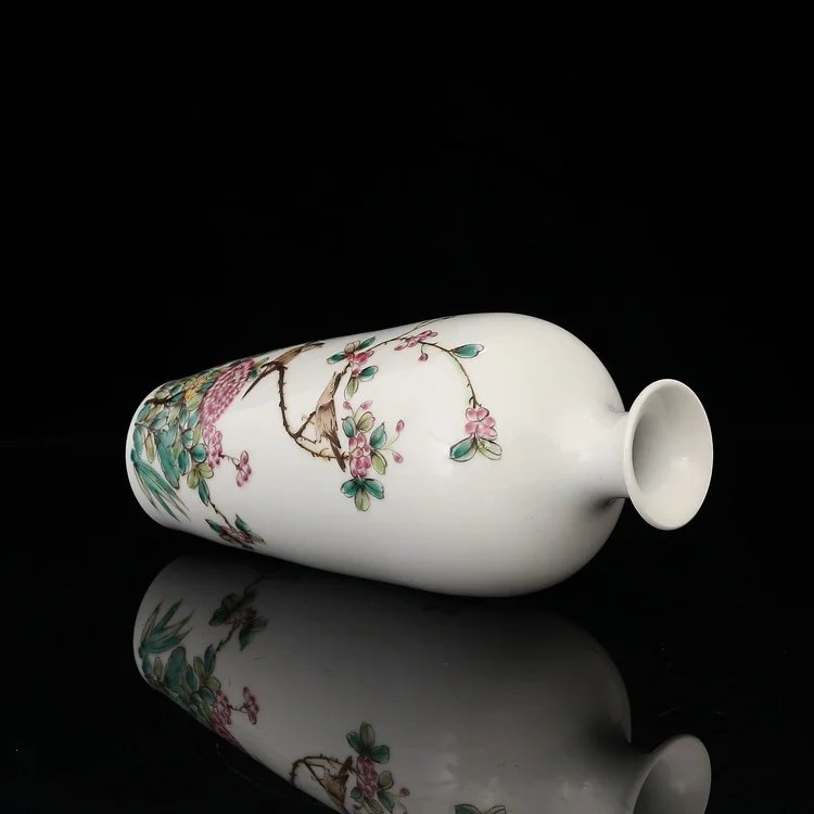 Flower Patterned Ceramic Vase