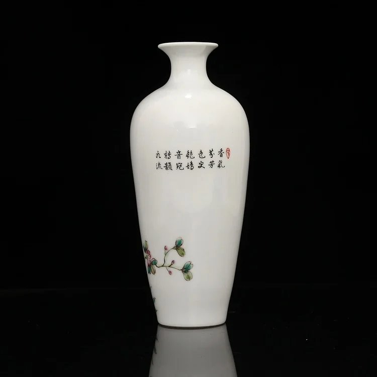 Flower Patterned Ceramic Vase