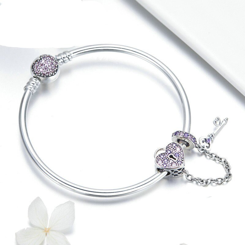 Fashion 925 Silver Charm Bangle Fashion 925 Silver Charm Bangle