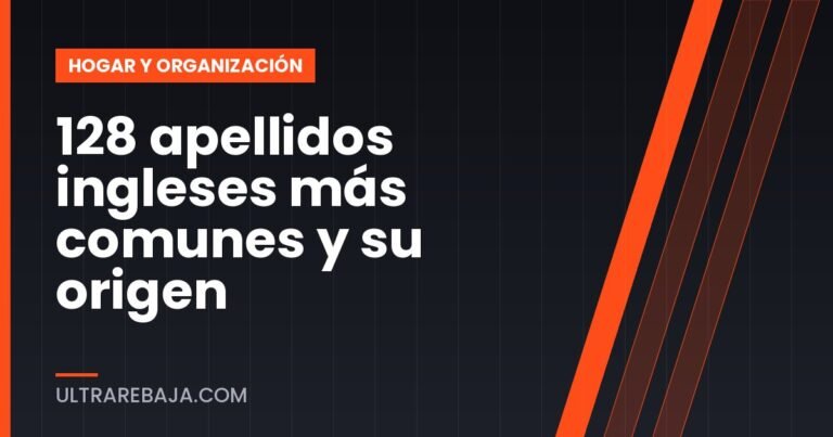 128 apellidos ingleses más comunes y su origen