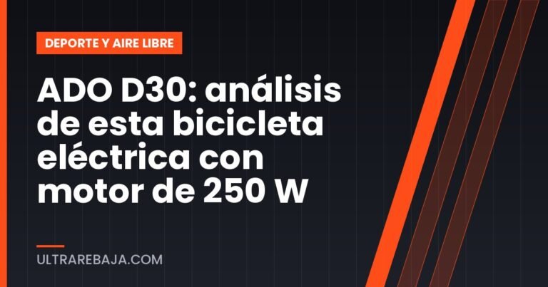 ADO D30: análisis de esta bicicleta eléctrica con motor de 250 W