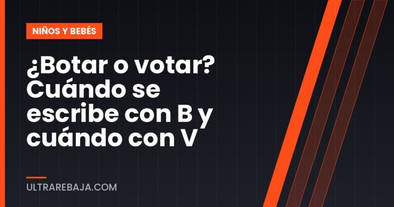 ¿Botar o votar? Cuándo se escribe con B y cuándo con V