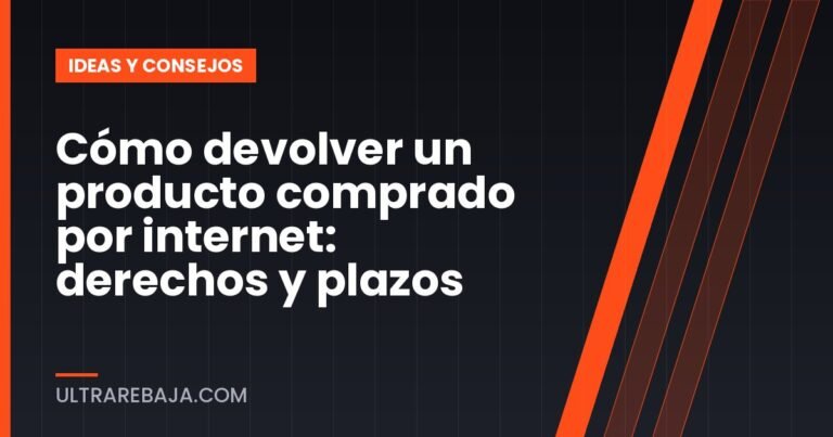 Cómo devolver un producto comprado por internet: derechos y plazos