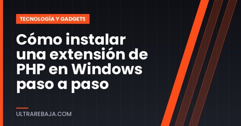 Cómo instalar una extensión de PHP en Windows paso a paso