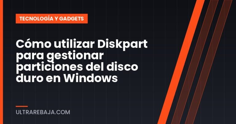 Cómo utilizar Diskpart para gestionar particiones del disco duro en Windows