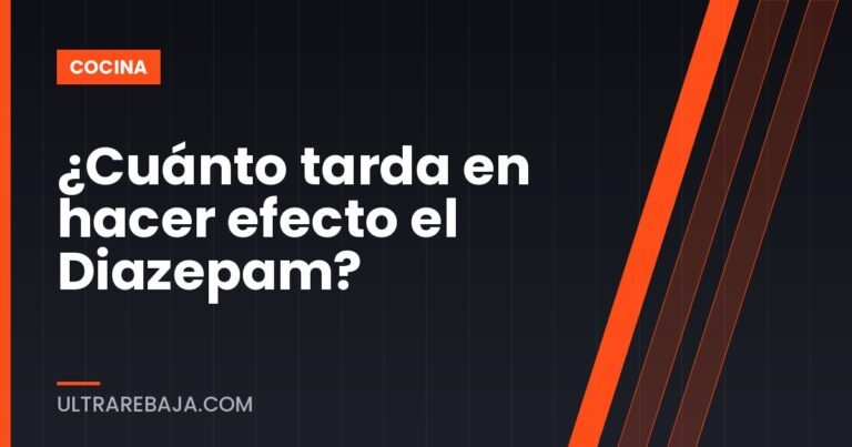 ¿Cuánto tarda en hacer efecto el Diazepam?
