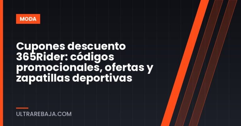 Cupones descuento 365Rider: códigos promocionales, ofertas y zapatillas deportivas