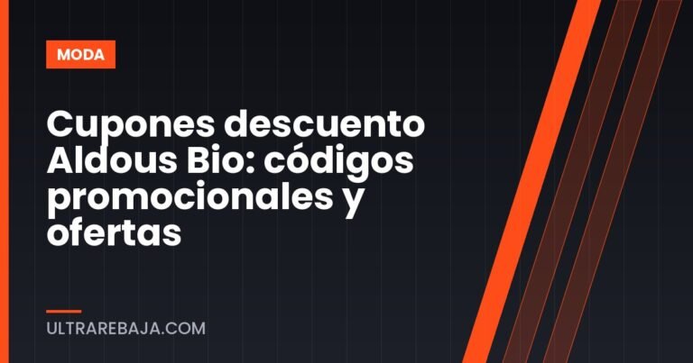 Cupones descuento Aldous Bio: códigos promocionales y ofertas