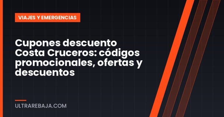 Cupones descuento Costa Cruceros: códigos promocionales, ofertas y descuentos