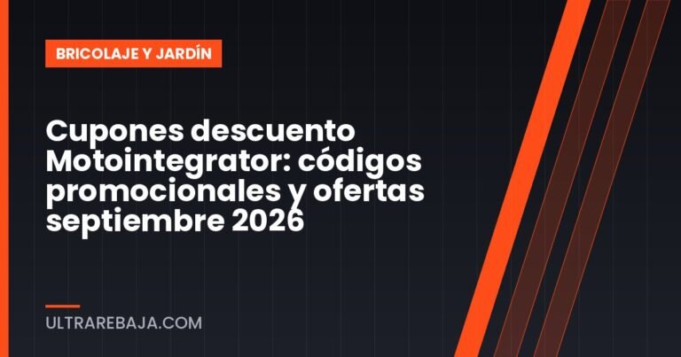 Cupones descuento Motointegrator: códigos promocionales y ofertas septiembre 2026