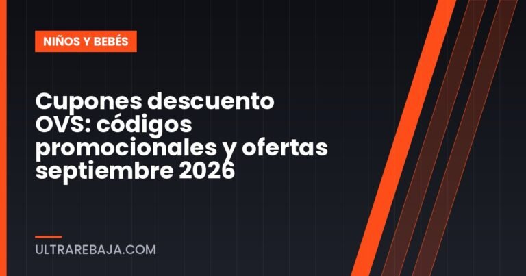 Cupones descuento OVS: códigos promocionales y ofertas septiembre 2026