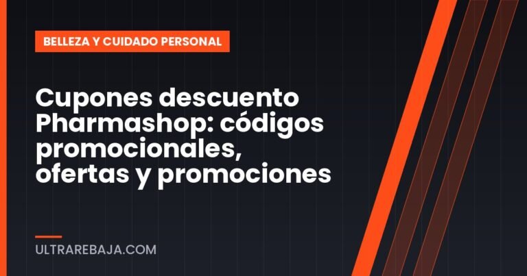 Cupones descuento Pharmashop: códigos promocionales, ofertas y promociones