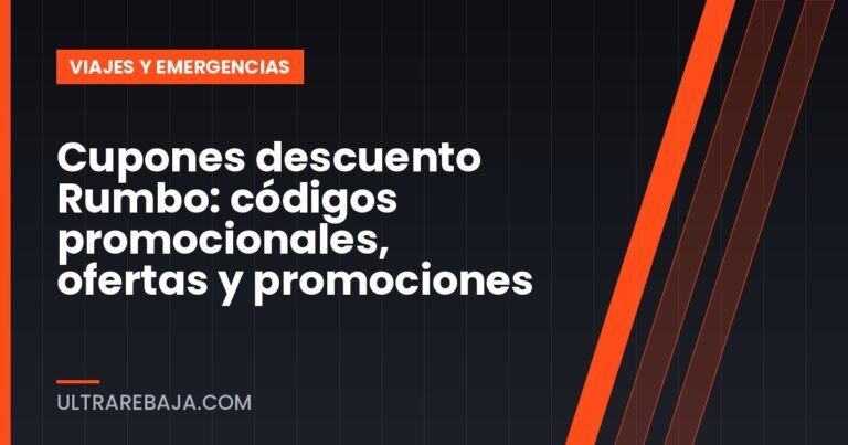 Cupones descuento Rumbo: códigos promocionales, ofertas y promociones