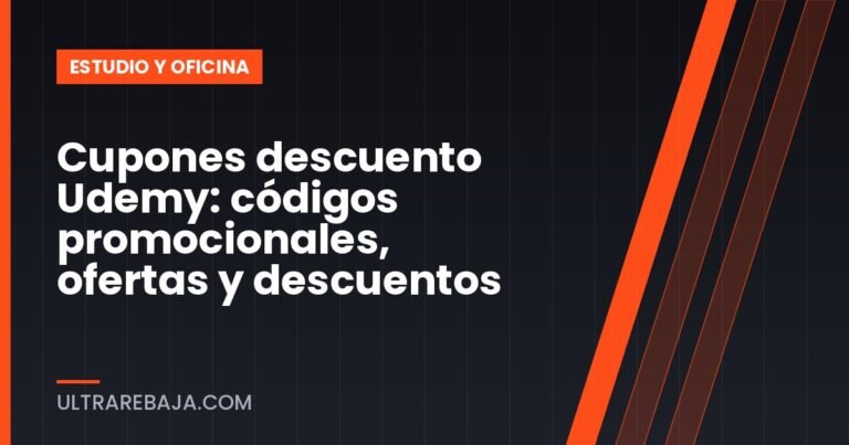 Cupones descuento Udemy: códigos promocionales, ofertas y descuentos