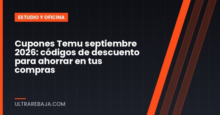 Cupones Temu septiembre 2026: códigos de descuento para ahorrar en tus compras