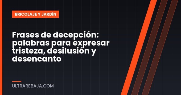 Frases de decepción: palabras para expresar tristeza, desilusión y desencanto