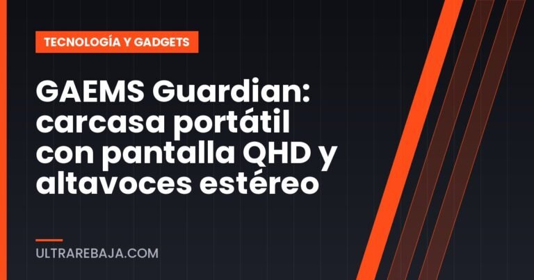 GAEMS Guardian: carcasa portátil con pantalla QHD y altavoces estéreo