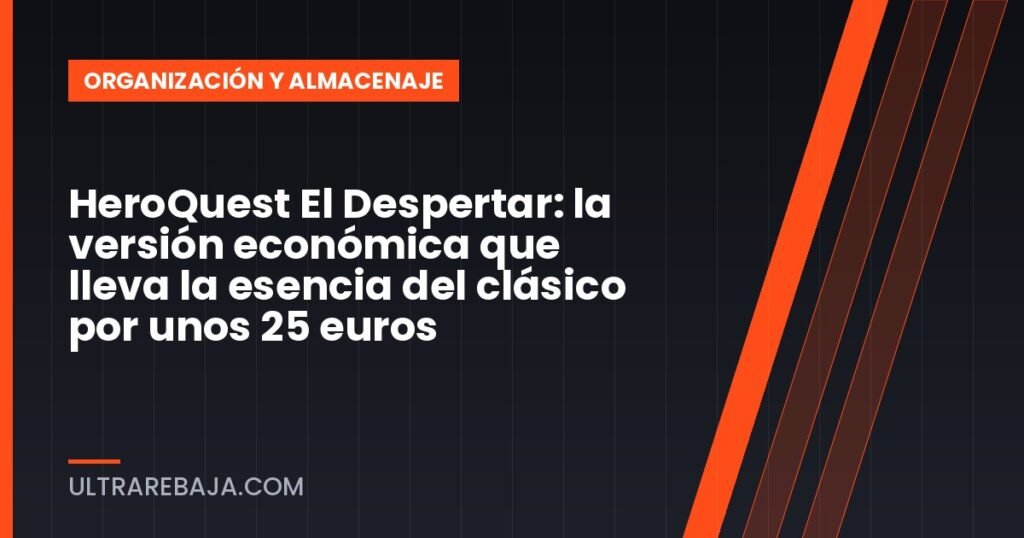 HeroQuest El Despertar: la versión económica que lleva la esencia del clásico por unos 25 euros
