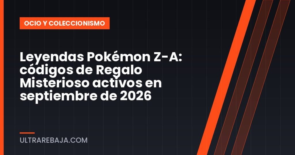 Leyendas Pokémon Z-A: códigos de Regalo Misterioso activos en septiembre de 2026