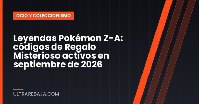 Leyendas Pokémon Z-A: códigos de Regalo Misterioso activos en septiembre de 2026