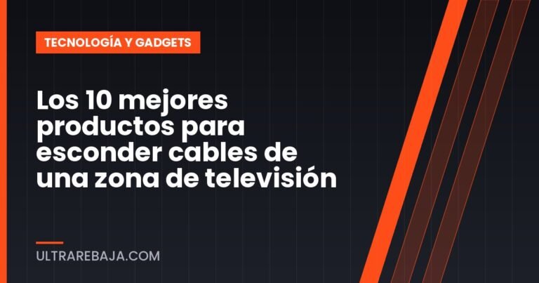 Los 10 mejores productos para esconder cables de una zona de televisión