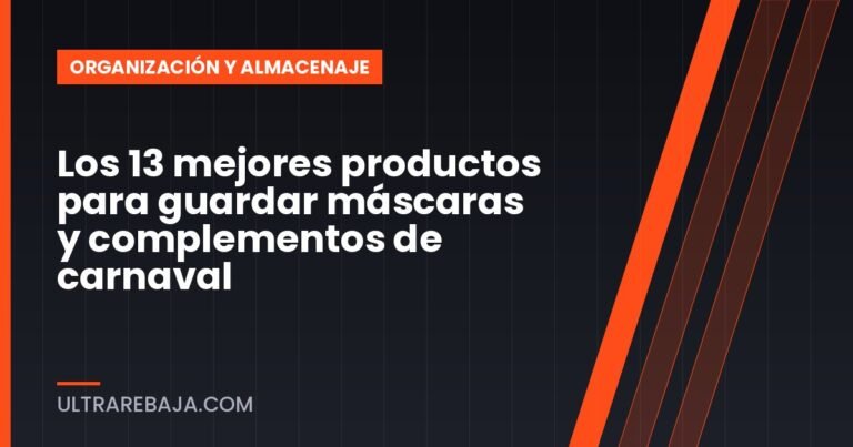 Los 13 mejores productos para guardar máscaras y complementos de carnaval