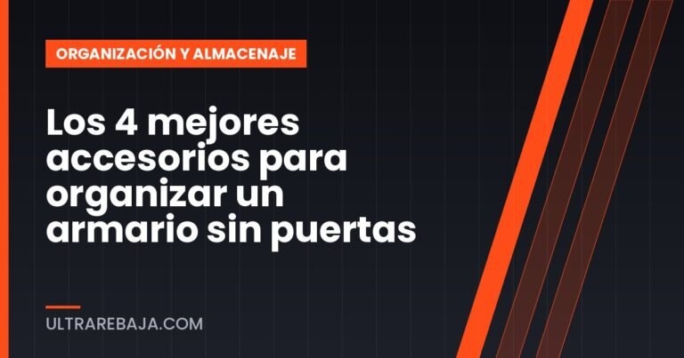 Los 4 mejores accesorios para organizar un armario sin puertas