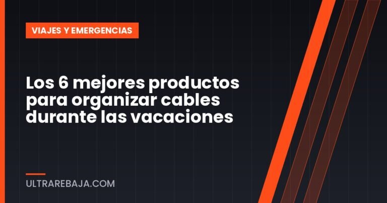 Los 6 mejores productos para organizar cables durante las vacaciones