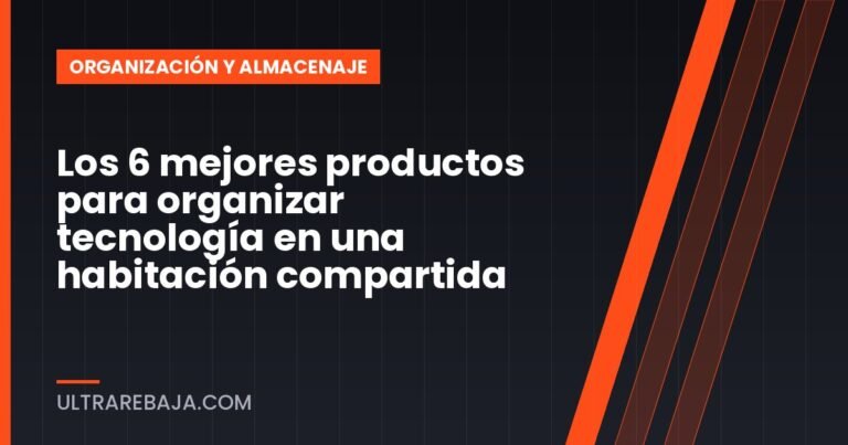 Los 6 mejores productos para organizar tecnología en una habitación compartida