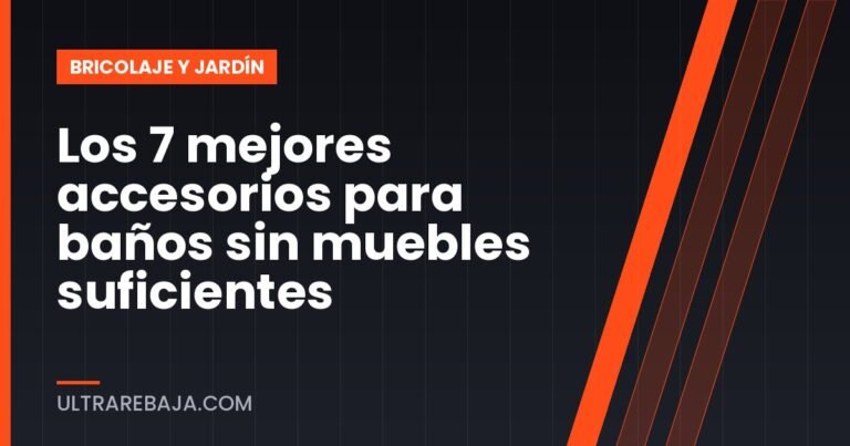 Los 7 mejores accesorios para baños sin muebles suficientes