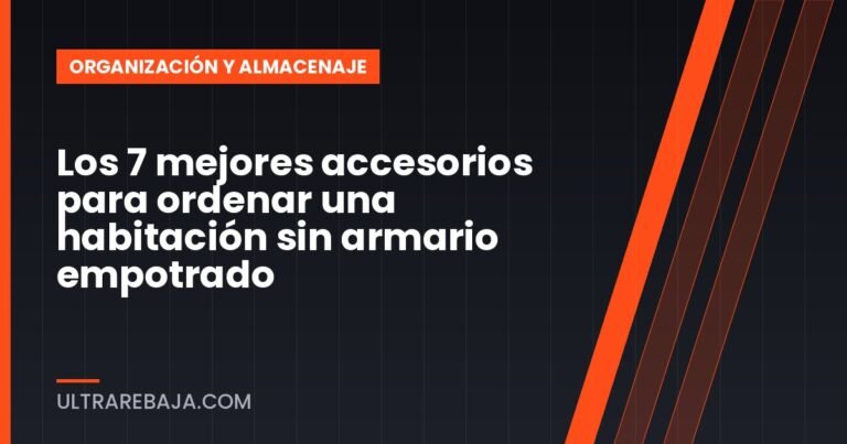 Los 7 mejores accesorios para ordenar una habitación sin armario empotrado