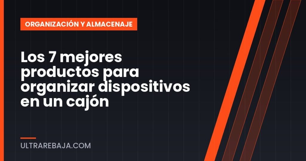 Los 7 mejores productos para organizar dispositivos en un cajón
