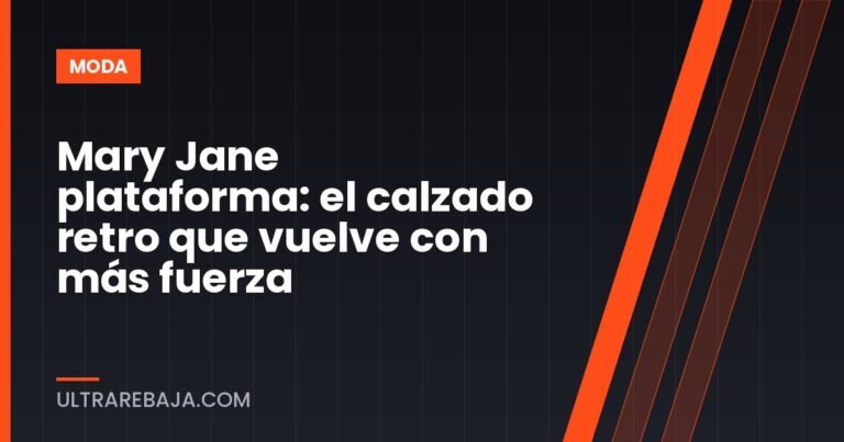 Mary Jane plataforma: el calzado retro que vuelve con más fuerza