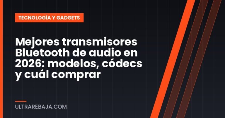Mejores transmisores Bluetooth de audio en 2026: modelos, códecs y cuál comprar