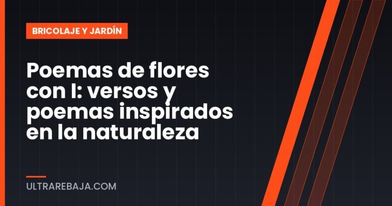 Poemas de flores con I: versos y poemas inspirados en la naturaleza