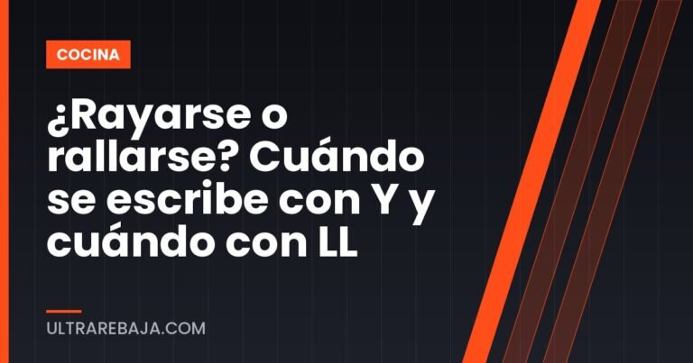 ¿Rayarse o rallarse? Cuándo se escribe con Y y cuándo con LL