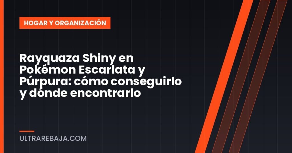 Rayquaza Shiny en Pokémon Escarlata y Púrpura: cómo conseguirlo y dónde encontrarlo