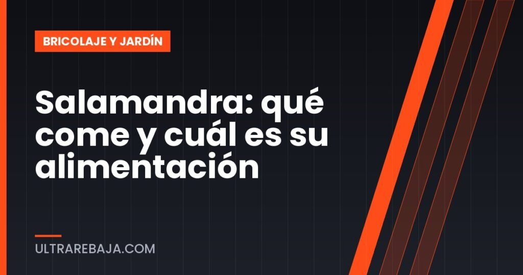 Salamandra: qué come y cuál es su alimentación