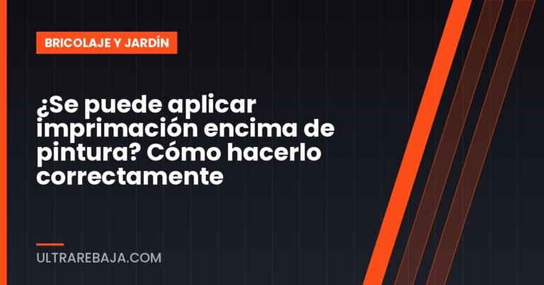 ¿Se puede aplicar imprimación encima de pintura? Cómo hacerlo correctamente