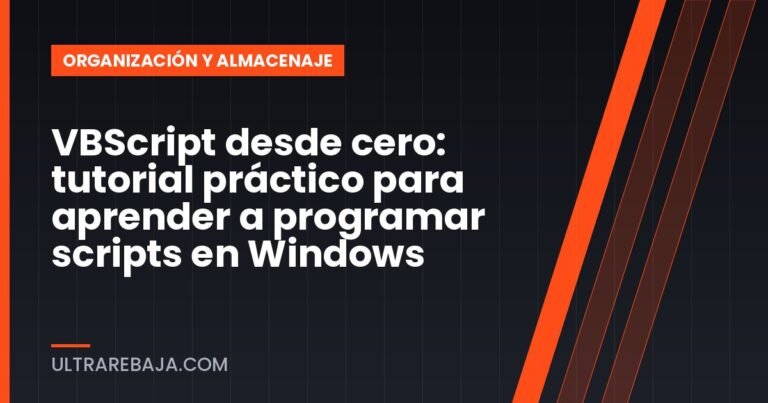 VBScript desde cero: tutorial práctico para aprender a programar scripts en Windows