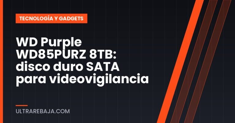 WD Purple WD85PURZ 8TB: disco duro SATA para videovigilancia