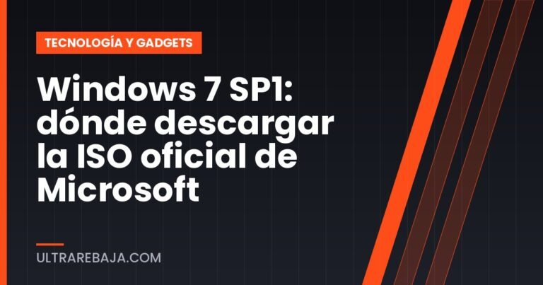 Windows 7 SP1: dónde descargar la ISO oficial de Microsoft